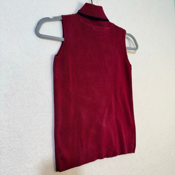 Preview Collection Knitted Silk Turtle Neck Sleeveless Sweater Blouse X-Small XS - Picture 5 of 6